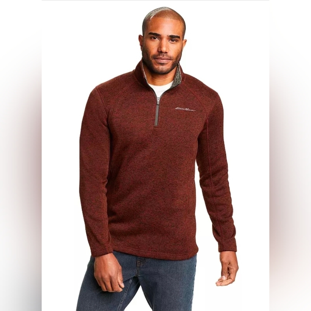 Eddie Bauer Men's Quarter Zip Sweater, Size 2XL